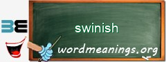 WordMeaning blackboard for swinish